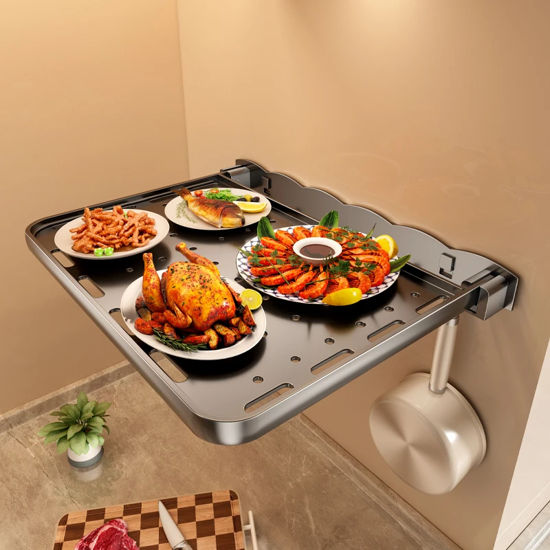 Meal Prep Cutting - Space Aluminum Foldable Kitchen Prep Station