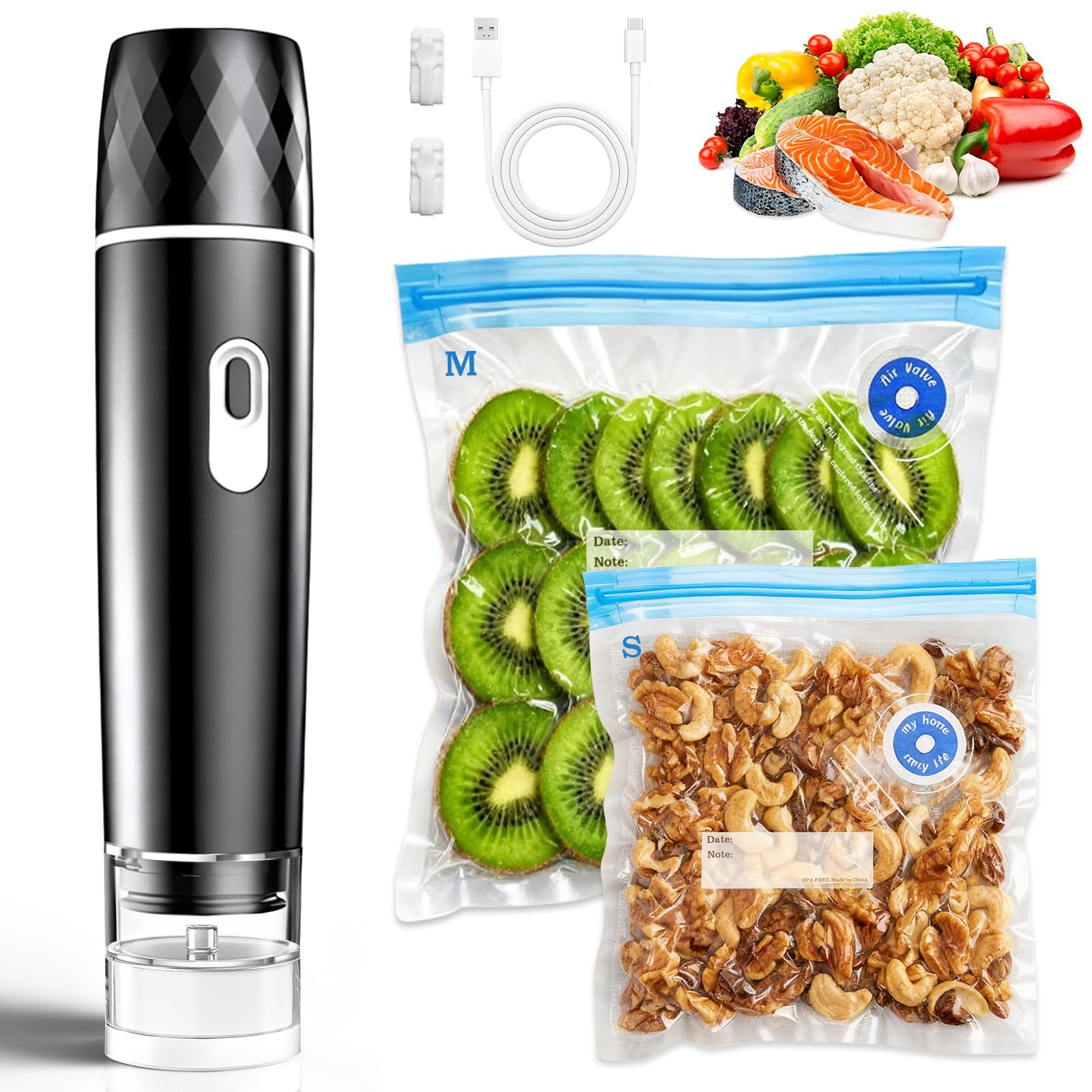 Food Vacuum Sealer, 60KPA Powe - огляд і ціна Meal Prep Co