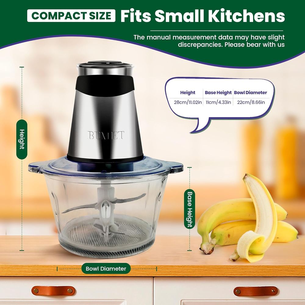500W Meat Grinder 2x8-Cup Bowl - огляд і ціна Veggie Chopper Cup