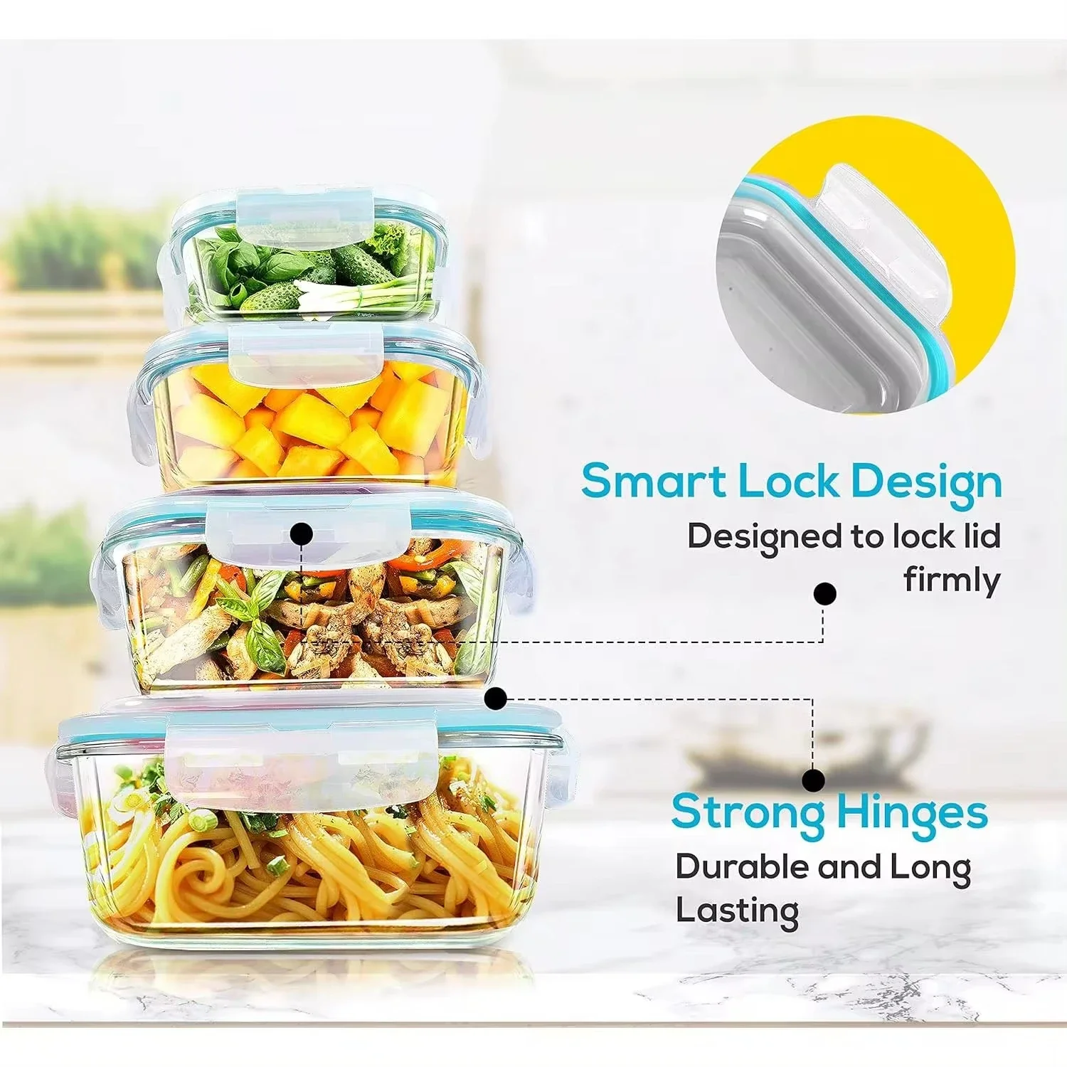 Glass Lunch Box Food Storage C - огляд і ціна Meal Prep Ideas