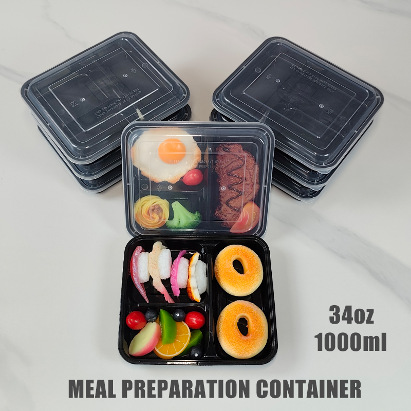 3-Compartment 34 Oz/1000 Ml, 1 - огляд і ціна Meal Prep Recipes